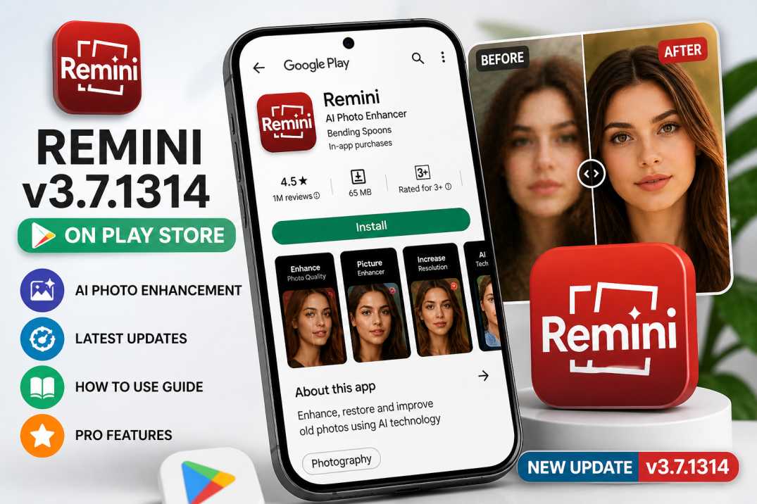 Remini v3.7.1314 on Play Store – Features, Updates & How to Use Guide